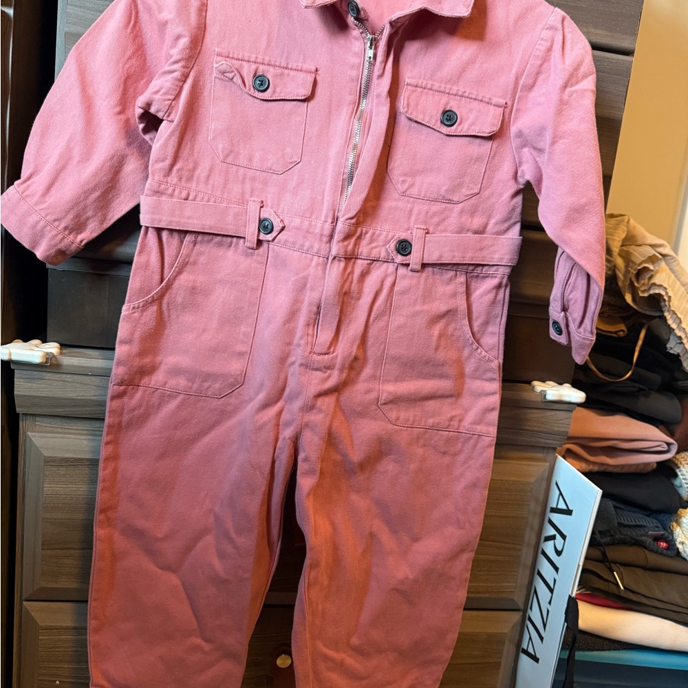Kids Pink Coverall